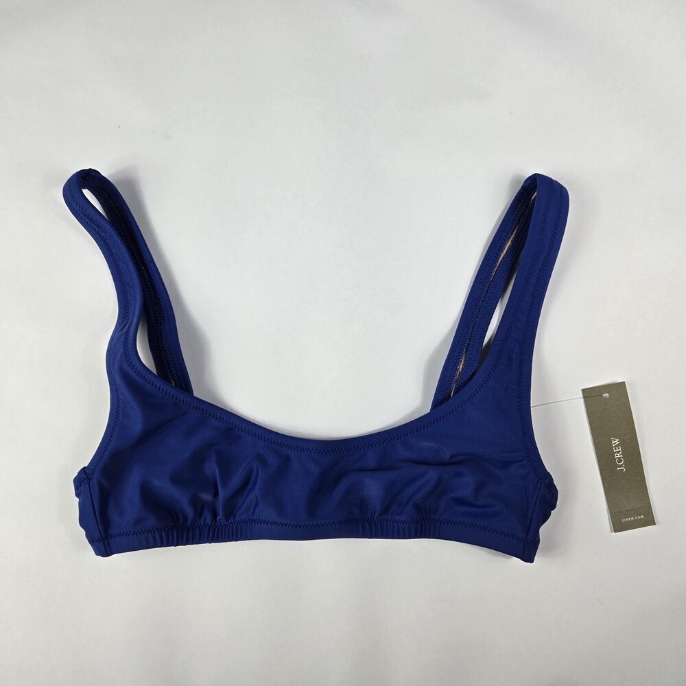 J Crew Women's Size XXS Heritage‎ Scoop Neck Bikini Top NWT BX611